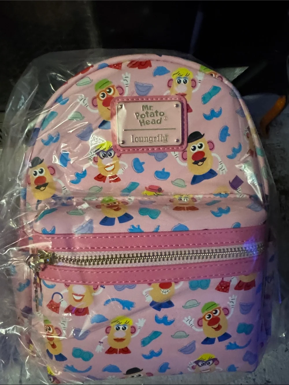 Loungefly Pink Mr. Potato Head Kids Mini Backpack